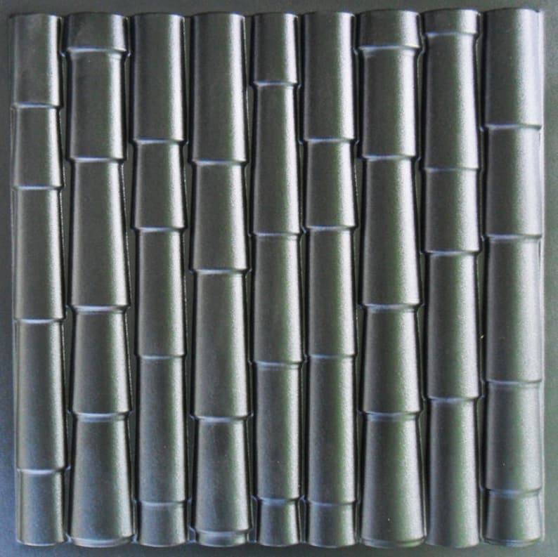 or concrete decor wall panels gypsum ABS Plastic mold 3D Panel Bamboo for making from plaster
