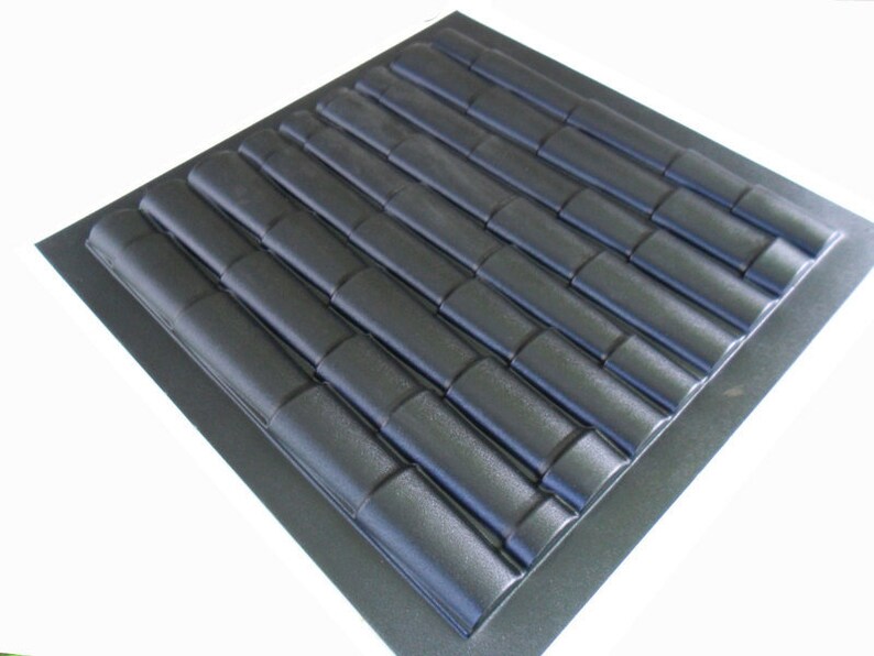 or concrete decor wall panels gypsum ABS Plastic mold 3D Panel Bamboo for making from plaster