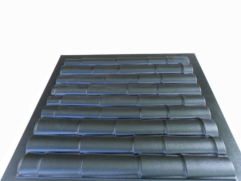or concrete decor wall panels gypsum ABS Plastic mold 3D Panel Bamboo for making from plaster
