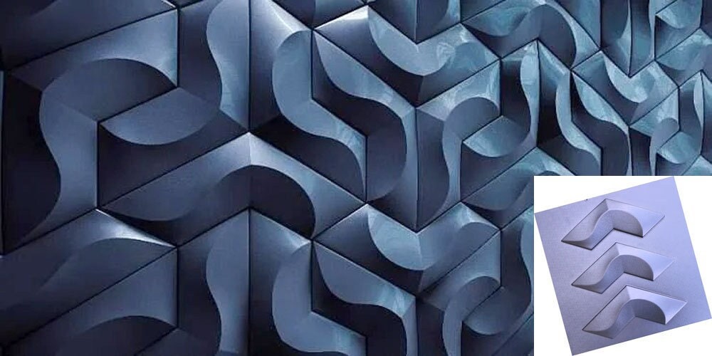 moule en plastique abs - corail fabrication plâtre | gypse ou béton panneau mural décor 3d