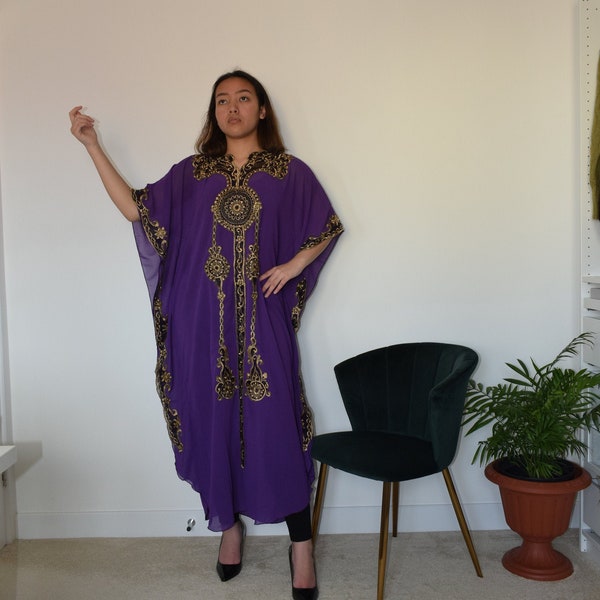 festival kaftan, Dubai Kaftan, bohemian Kaftan,  embroidery dress, Arabian Kaftan, batwing dress, maxi dress, plus  size Kaftan , one size