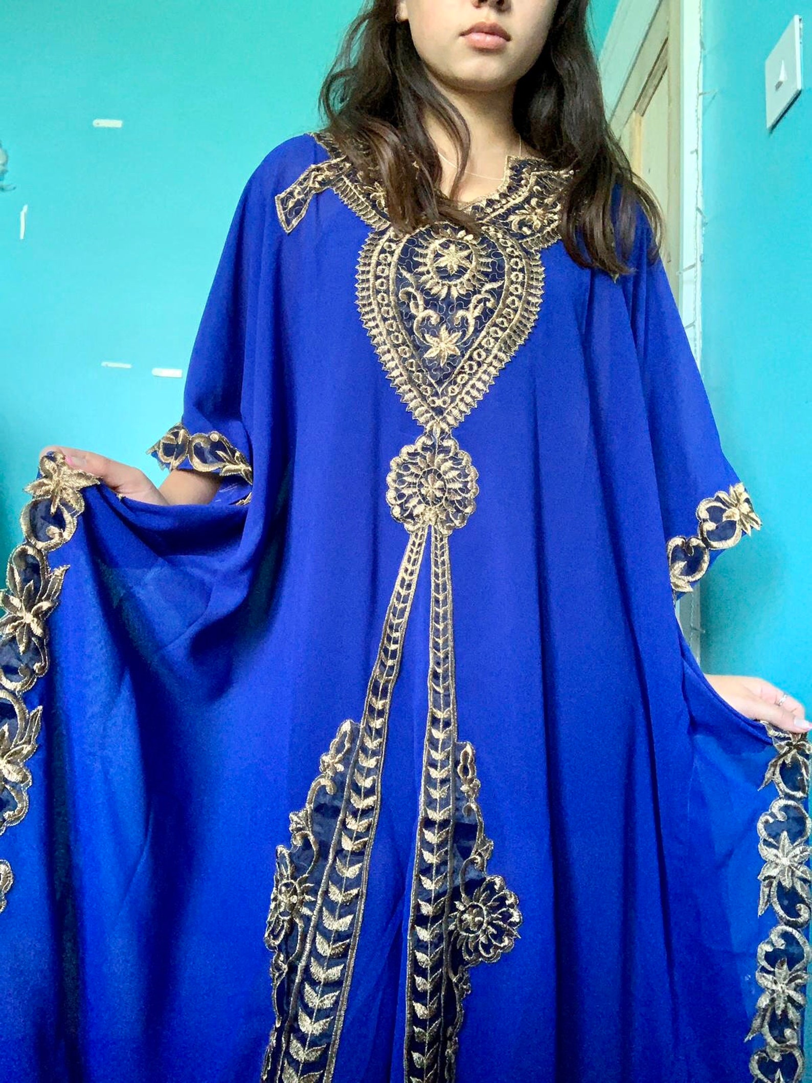 Ethnic Kaftan Bohemian Kaftan Embroidery Kaftan Arabian Etsy UK