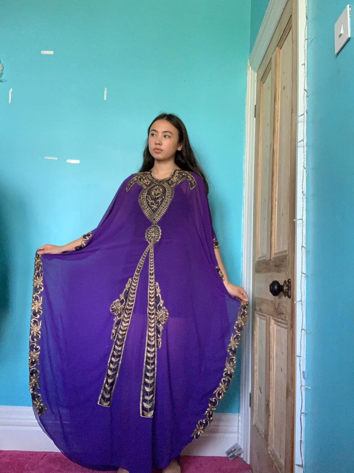 Ethnic Kaftan Bohemian Kaftan Embroidery Kaftan Arabian Etsy UK