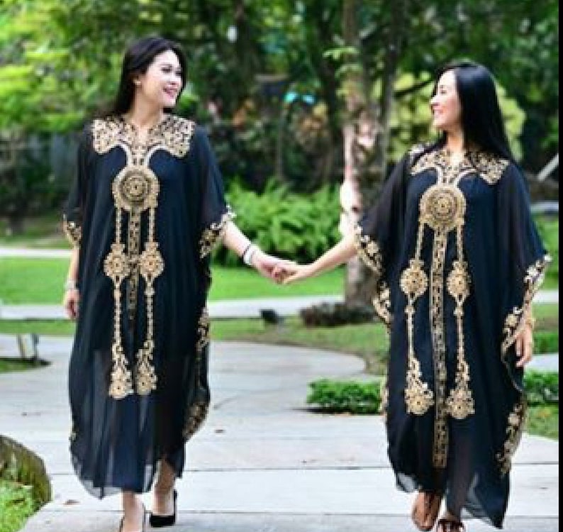 Black Kaftan / Plus Size Kaftan /maternity Dress/ Arabian Etsy