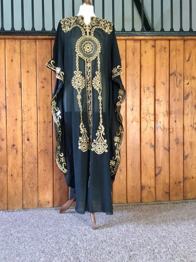 Black Kaftan / Plus Size Kaftan /maternity Dress/ Arabian Etsy