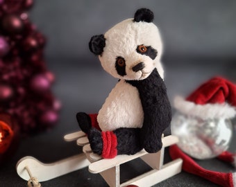 Vincent Teddy Panda collector's item uniquely handmade