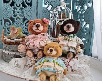 Handmade collectible teddy bears