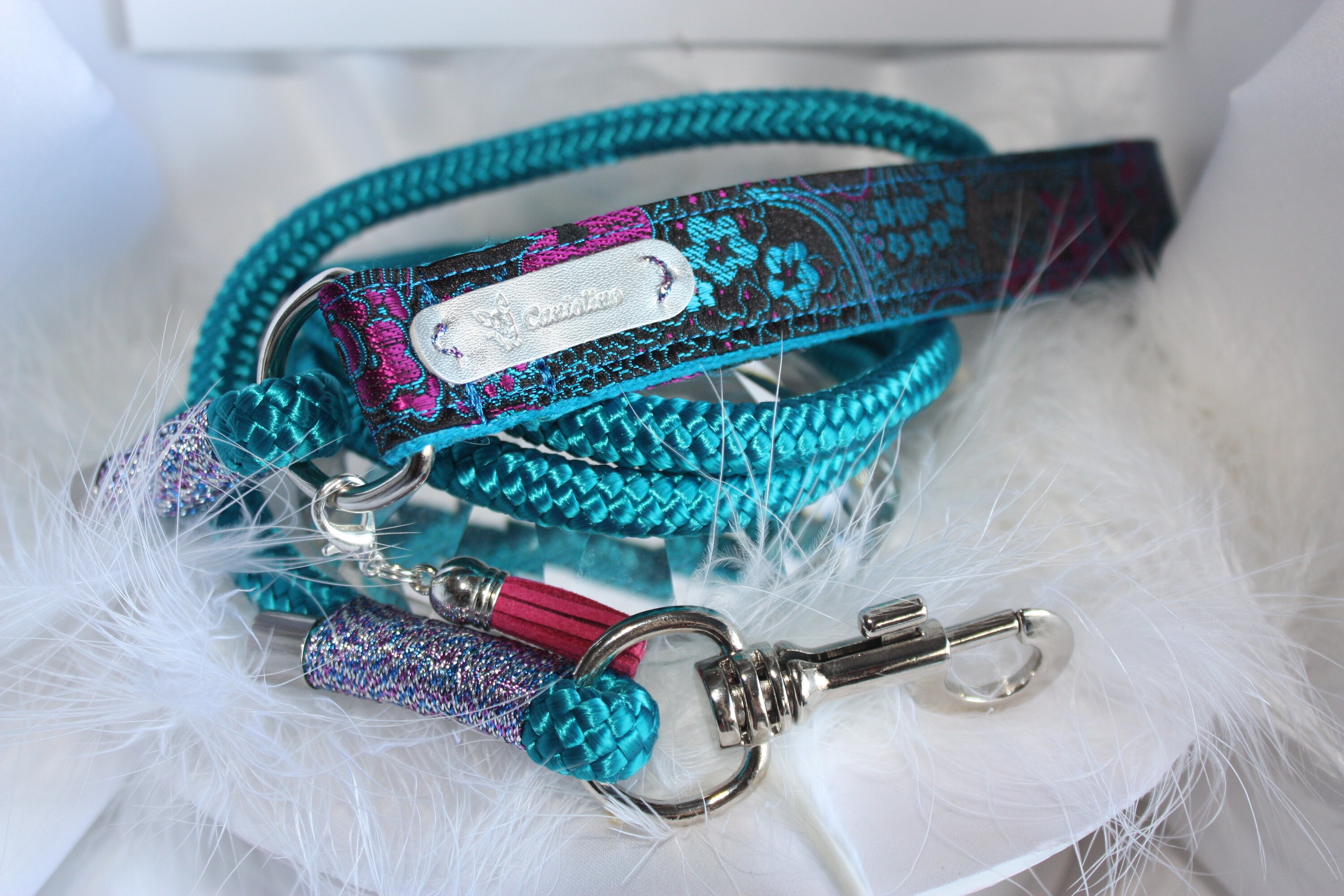 Laisse Modèle Turquoise