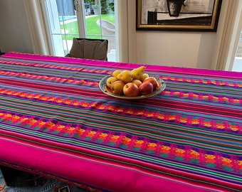 mexican tablecloth, bohemian tablecloth rectangle, ethnic table cloth, peruvian tablecloth, coated tablecloth rectangle, handmade tablecloth