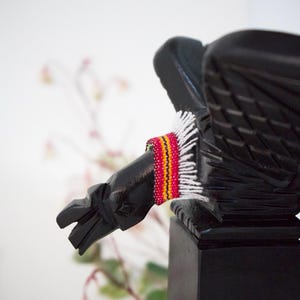 Handmade Wood Condor Ornament: Peruvian Shamanic Art