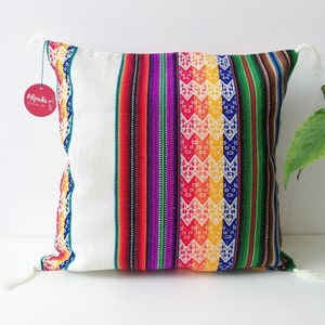 Bright colored pillows top