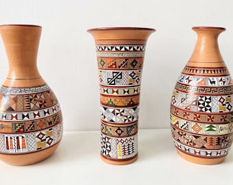 ペールクスコジャガー　水差し ヴィンテージ ペルー クスコ アート 陶器 チチャ 水差し 花瓶