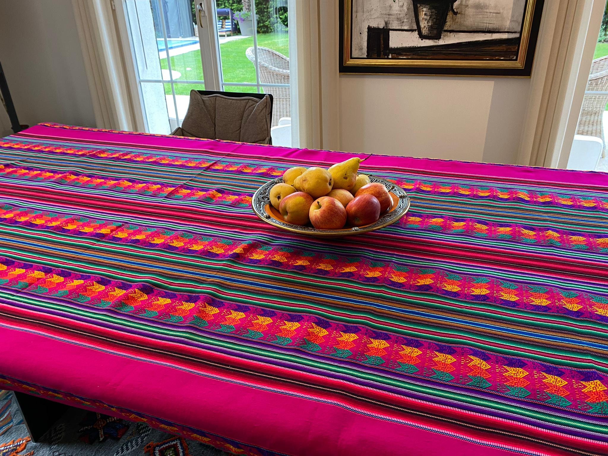 Mexican Tablecloth Mexican Table Cloth Bohemian Tablecloth - Etsy