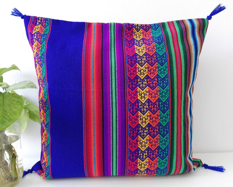 Blue bohemian pillow euro pillow cover boho euro sham boho Etsy