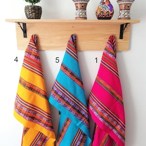 Peruvian Blanket: Colorful Woven Boho Throw, Ethnic Decor