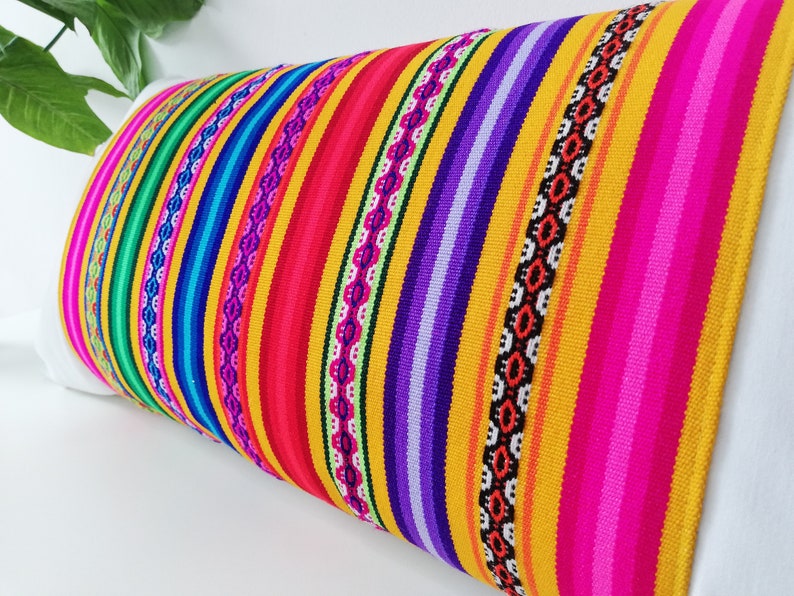 Boho Colorful Throw Pillow Colorful Throw Pillow Lumbar Etsy