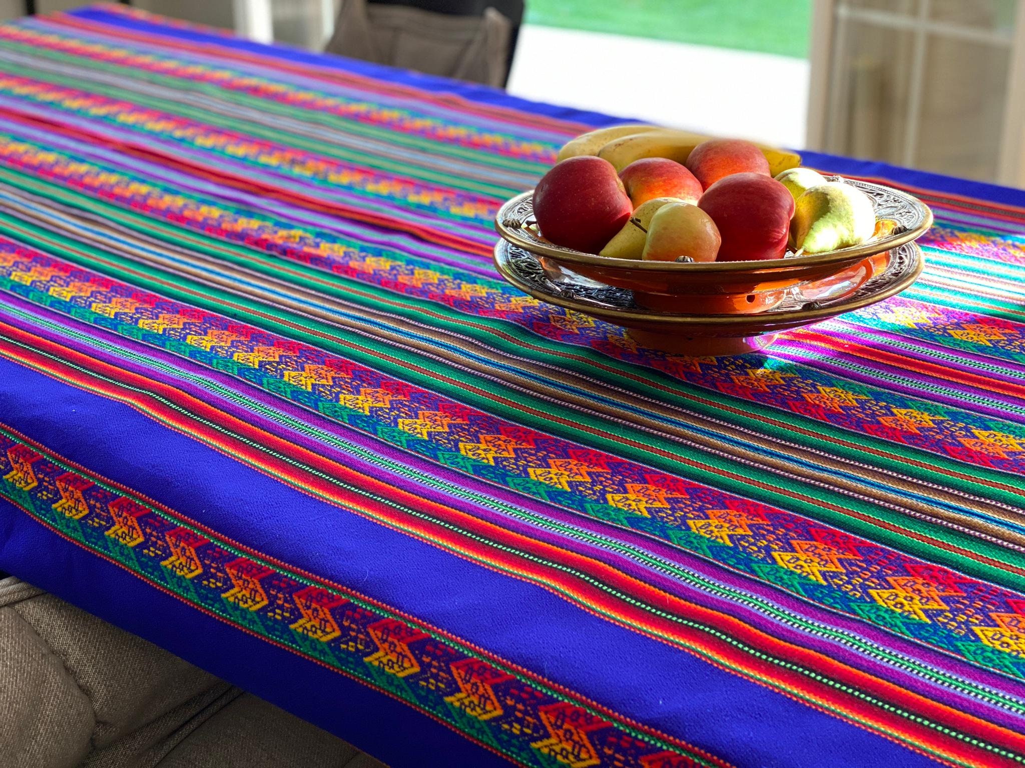 Mexican Tablecloth Mexican Table Cloth Bohemian Tablecloth Etsy