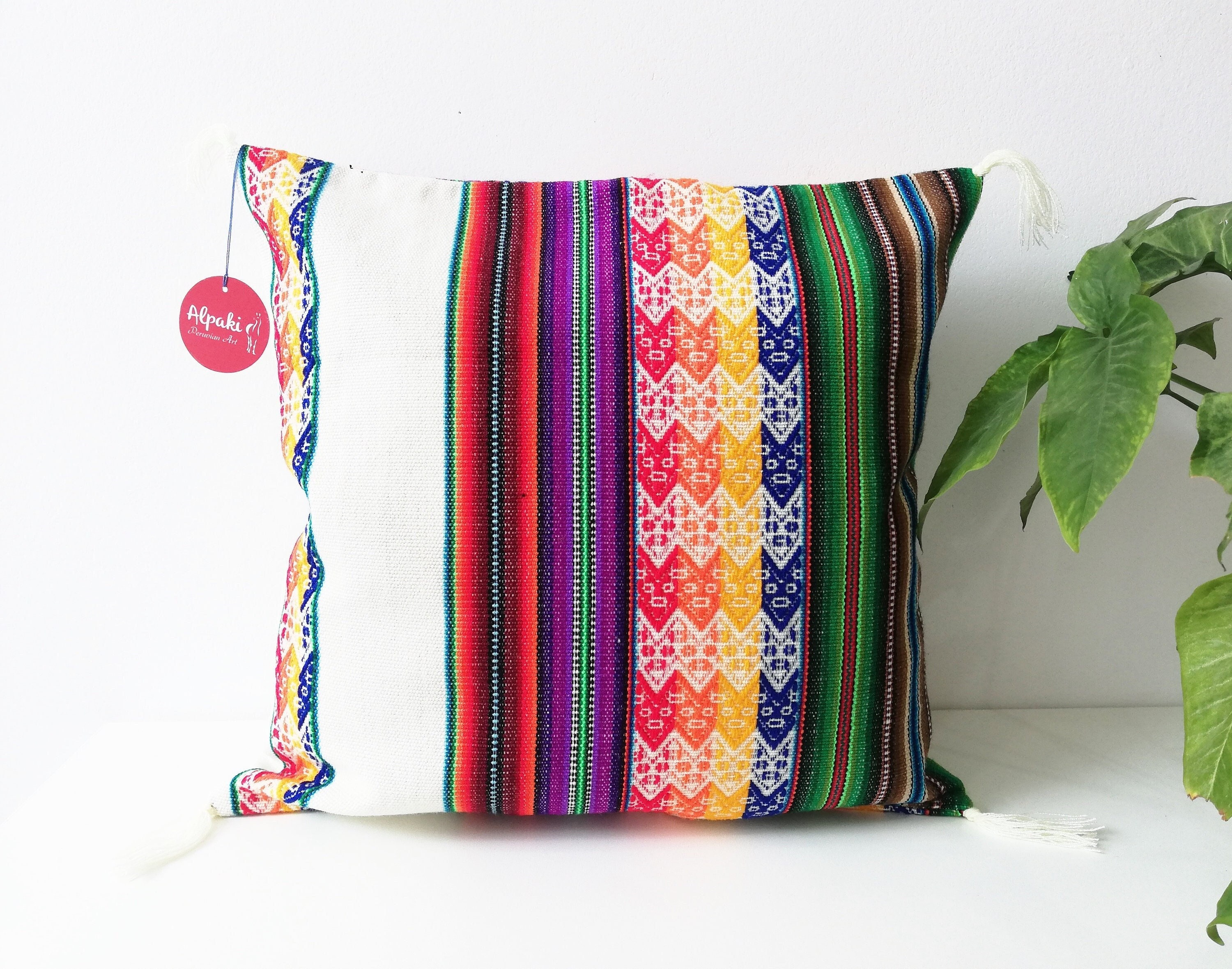 Peruvian pillow, peruvian pillow cover, peru pillow, peruvian pillows, peruvian cushion, peruvian throw pillow, kissen peru, colorful pillow