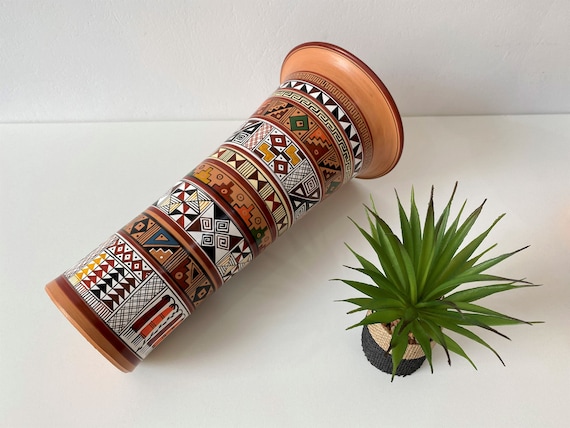 ペルーの花瓶：手作りのインカ陶器、素朴な南西部の装飾 - Etsy 日本