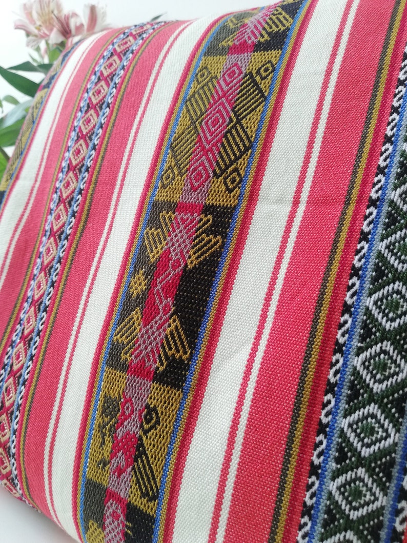 Bohemian Artisan Collection // Red Decorative Throw Pillows // | Etsy