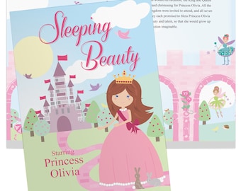 Personalise Princess Story Book - Child Starring as the Main Character - Girl's Christmas Gift