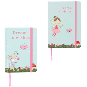 Juego de 2 cuadernos rayados A5 para la escuela, cuaderno rosa para niña, regalo de Pascua para niñas, regalo de hadas para niñas.