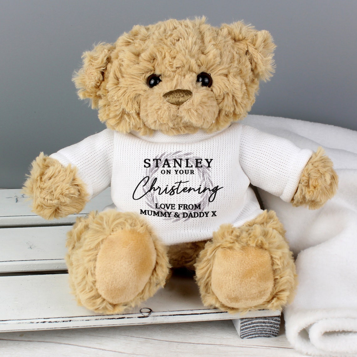 Personalised Teddy Bear for Girls Boys Christening Gift New Etsy