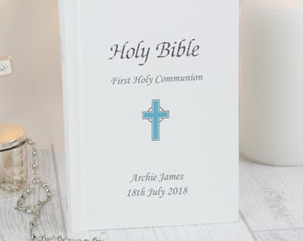 Personalise Holy Bible with Blue Cross