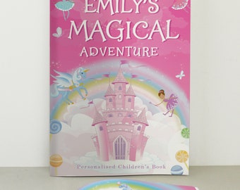 Estrella de niña personalizada en tu propia aventura Libro de cuentos de princesas y unicornios, regalo de cumpleaños y Navidad para niñas, libros para niños - 32 páginas