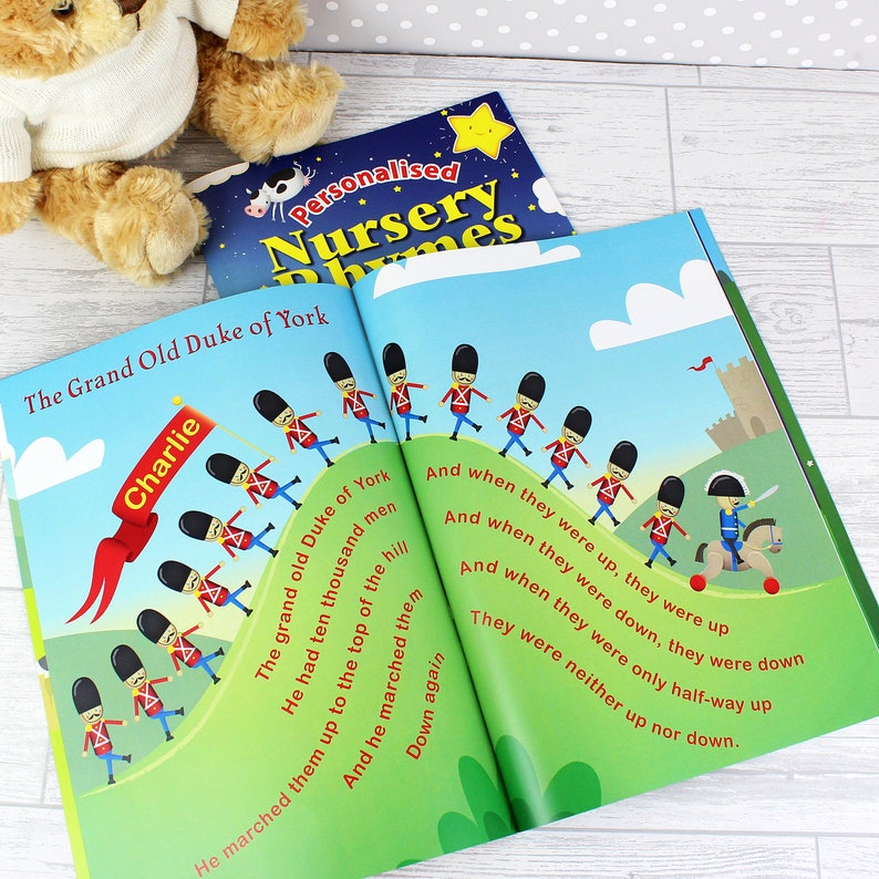 Children's Personalised Nursery Rhymes Book. Child's Etsy UK