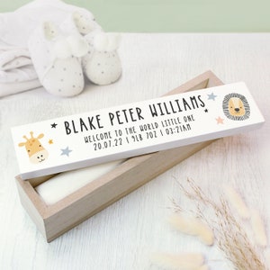 Welkom bij de wereld geboorteakte houder, schattige dierentuin dieren ontwerp, jongens meisjes geboorteakte houder, baby douche, nieuwe baby cadeau,