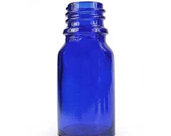 25 flaconi contagocce vuoti in vetro blu da 10 ml (senza tappo) Flaconi trasparenti blu da 10 ml per aromaterapia, confezione multipla