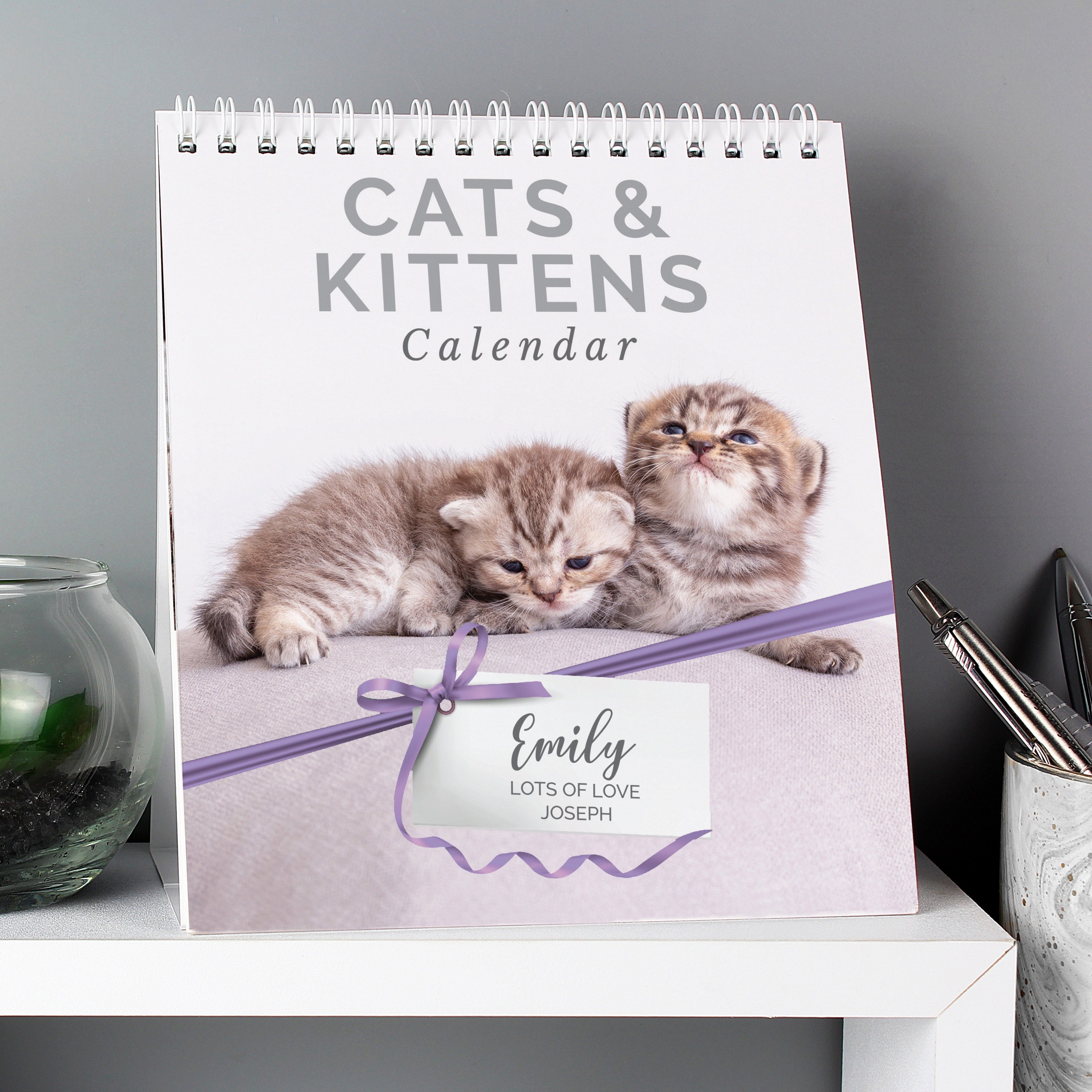 Personalise Cat Lovers Calendar Planner A4 Desktop New Etsy