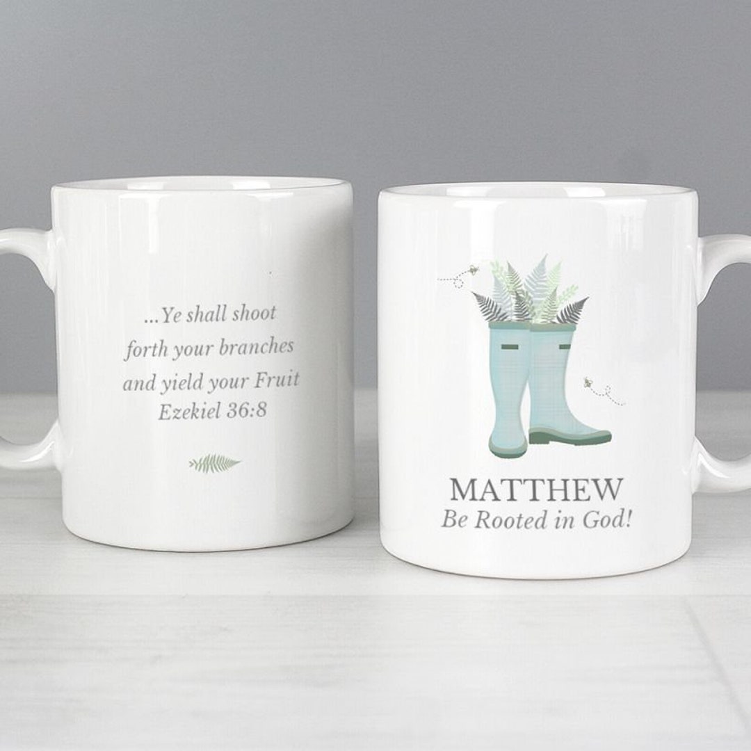 Personalised Christian Gift for Him Gardening Ceramic Coffee - Etsy UK