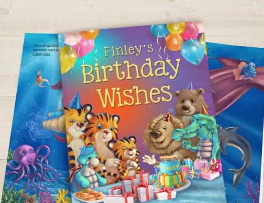 Birthday Wishes Children's Book Personalised Etsy