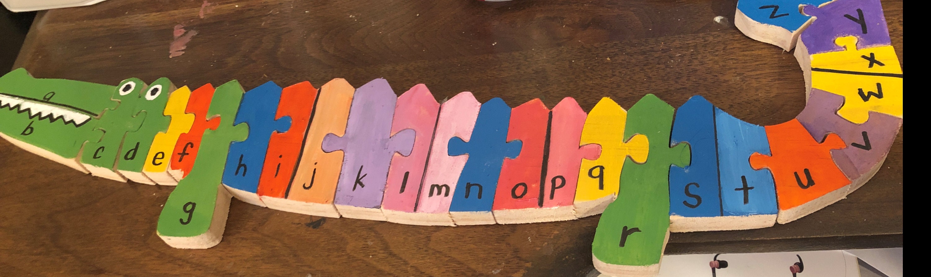 Alligator ABC Puzzle Etsy