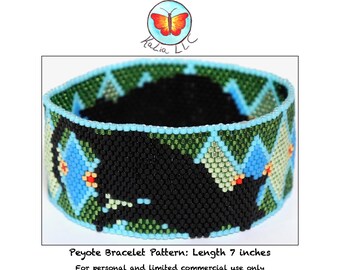 7 inch Cat Peyote Stitch Pattern
