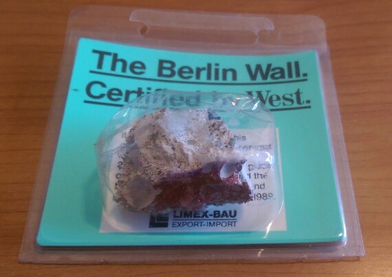 Original Genuine Piece of The Berlin Wall Certified By The West Memorabilia