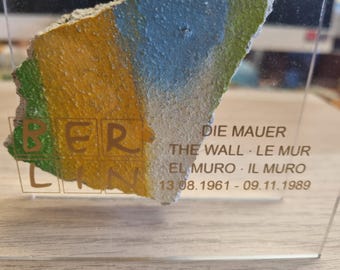 Original Piece Of The Berlin Wall - Authentic Historical Souvenir Mounted In Display Box, Germany Memorabilia - View #6