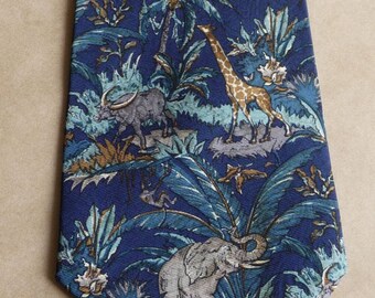 Elefant Krawatte Afrika Mode Vintage Seide Krawatte Männer Giraffe Krawatte Herren Vintage Outfit Marine Krawatte für Männer