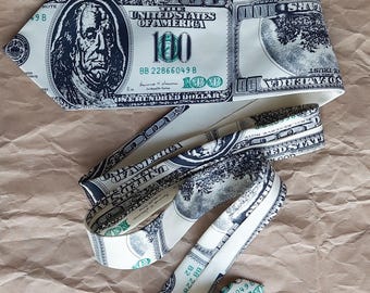Corbata de dinero, regalo divertido de aniversario para él, corbata de dólar, regalo geek para hombres