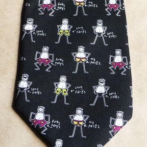 Vintage black tie nerd gifts for him Geek tie
