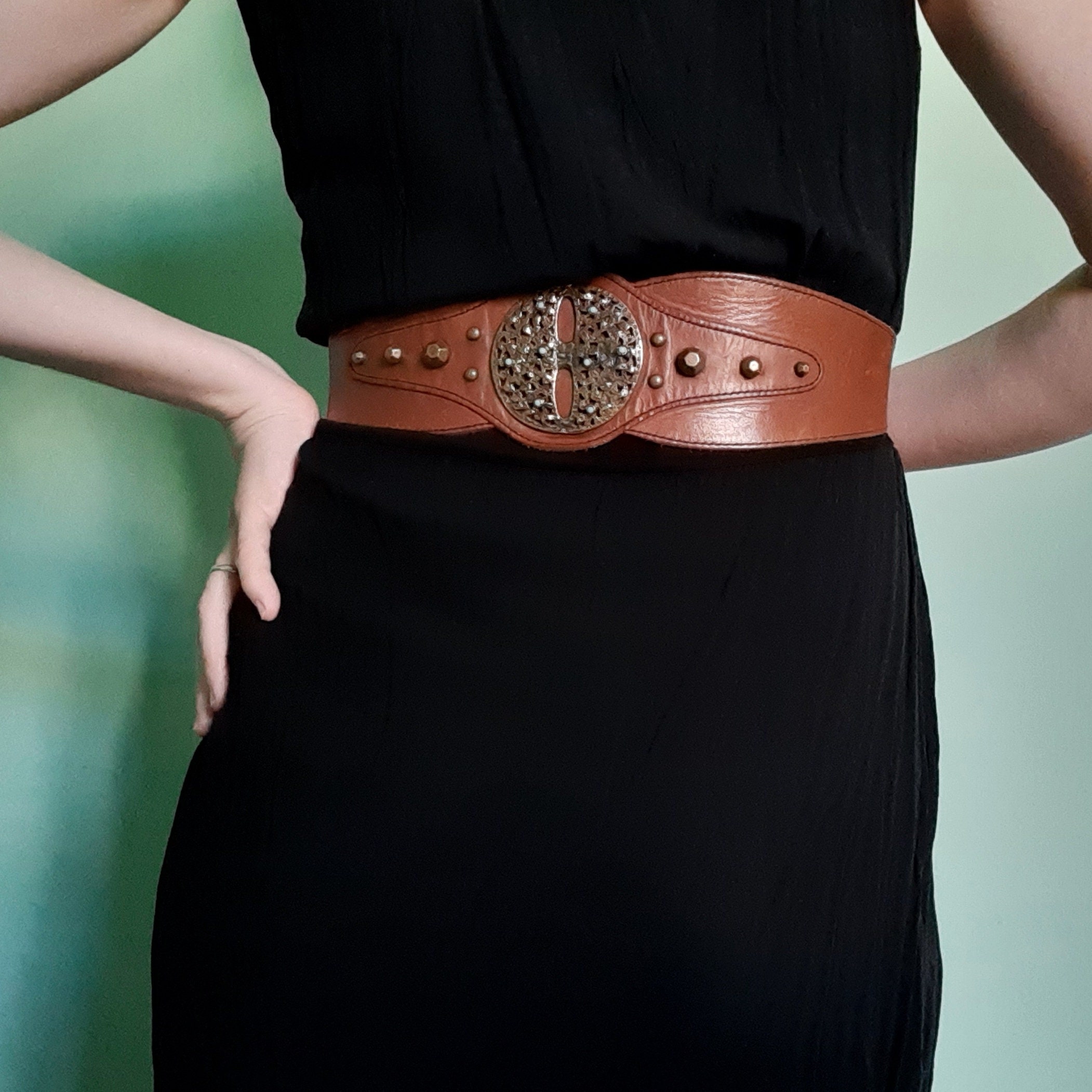 Tan Leather Belt Women High Waist Leather Belt Wide Belt Women - Etsy UK