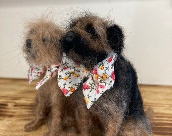 I Can Needle Felt YOUR Border Terrier, Custom Made, Unique Gift, Exact Mini Replica Of Your Grizzle or Black and Tan BT, Dog Memorial, BTs