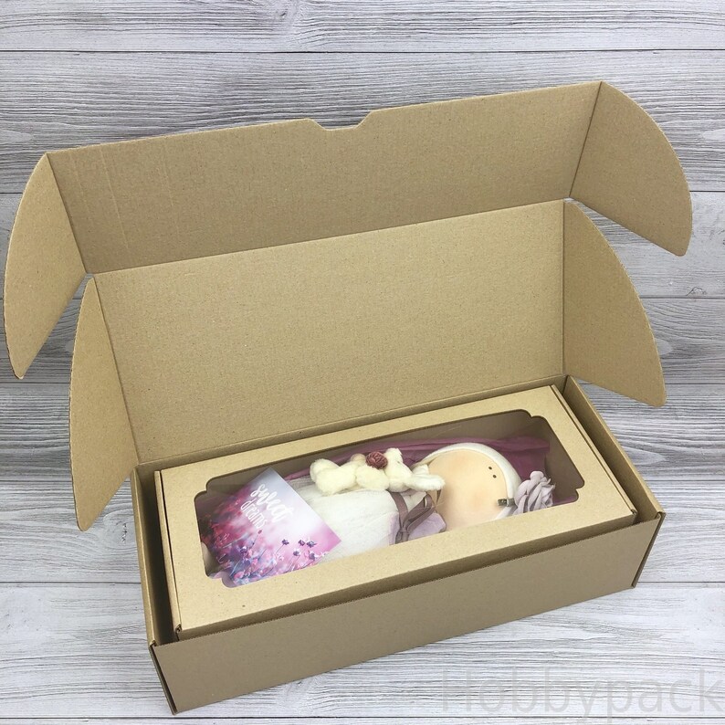 5 Blythe doll boxes Tilda doll box Kraft paper box Craft Etsy