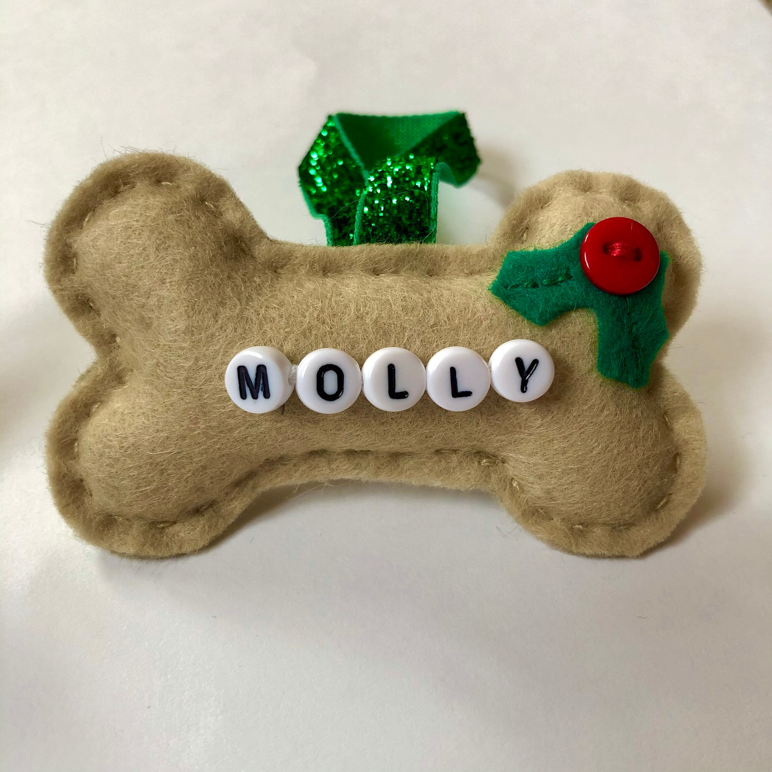 Personalised Felt Handmade Dog Christmas Tree Decoration Etsy UK