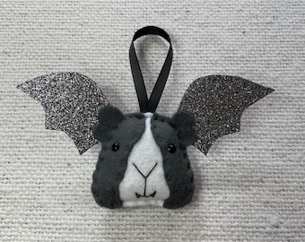Halloween Guinea Pig Bat Decoration,  Vampire Bat, Gothic, Spooky Ornament