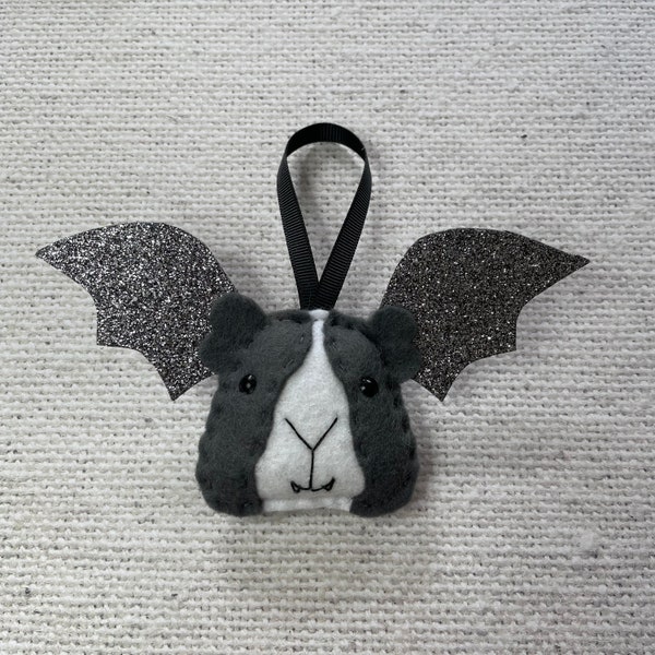 Halloween Guinea Pig Bat Decoration,  Vampire Bat, Gothic, Spooky Ornament
