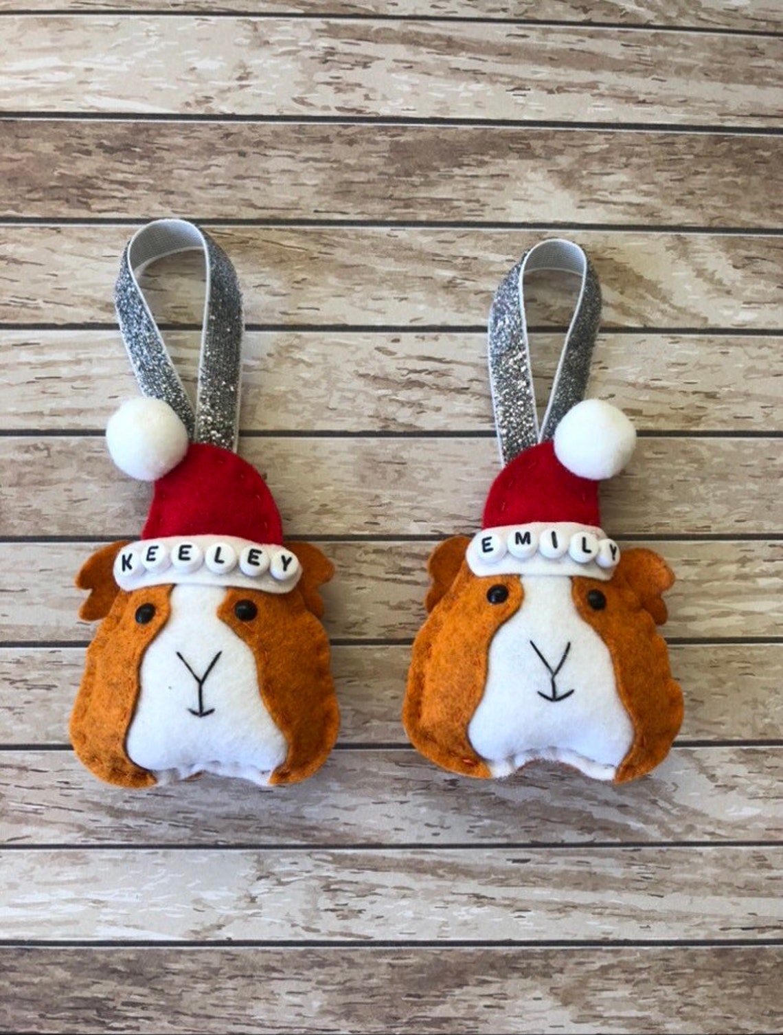 Personalised Guinea Pig Christmas Tree Decoration 6 Letter Etsy UK