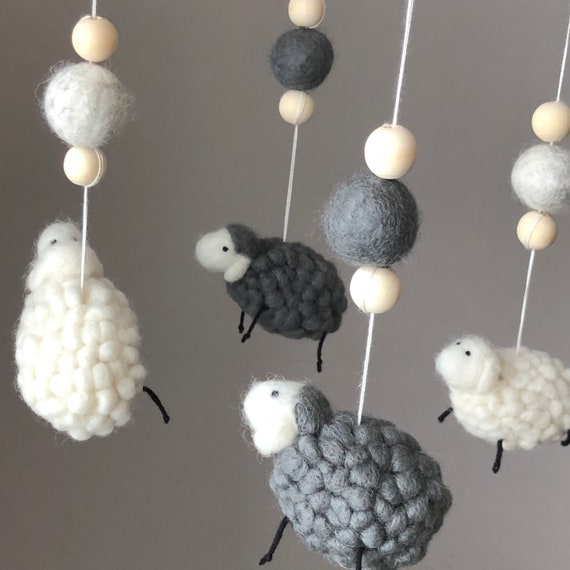 sheep baby mobile